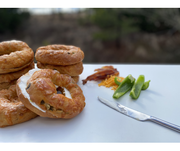 Low Carb NY Style Bacon Cheddar Bagels 9 pack - Fresh Baked
